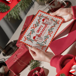 軸索クリスマス シーズンポストカード