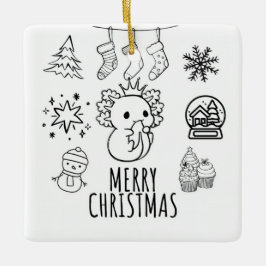 軸索クリスマス セラミックオーナメント