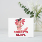 軸索卒業おめでとうアロテルアクソロトルクラシック ポストカード (スタンド正面)