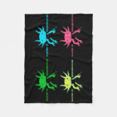 軸索 フリースブランケット (正面)