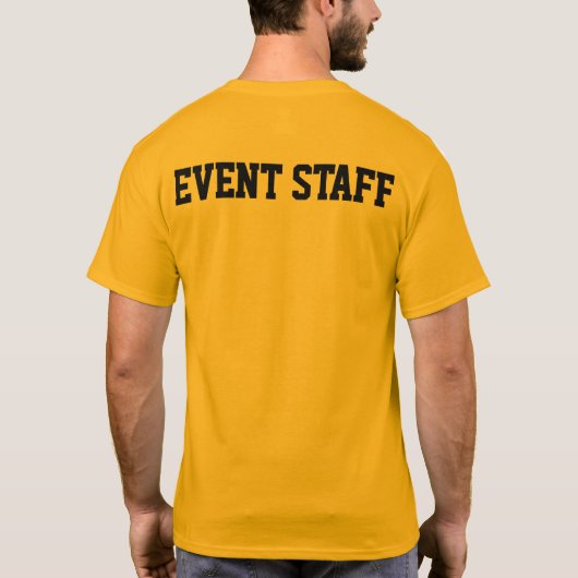 軸線のイベントのスタッフのワイシャツ Tシャツ (裏面)