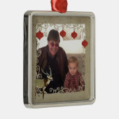 軸線のシカのクリスマスの写真のオーナメント メタルオーナメント (右)