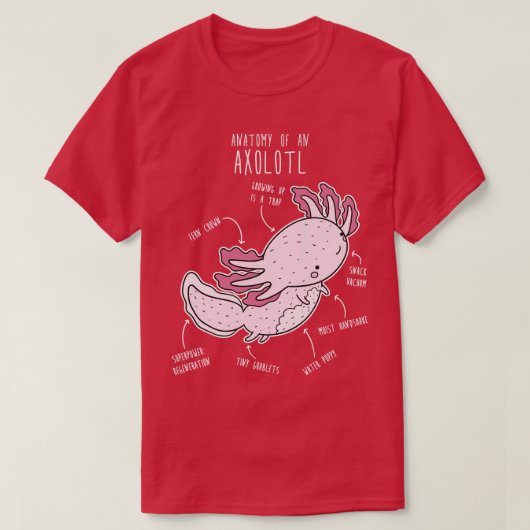 軸葉解剖学 Tシャツ (デザイン正面)