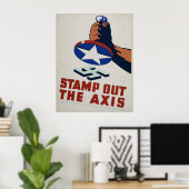 軸WPA Vintageポスターをスタンプアウト ポスター (ホームオフィス)
