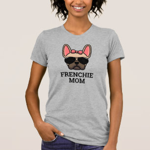 軽いおしゃれな女性ブルドッフランスのグ・フレンチー・ドッグ・ママ Tシャツ