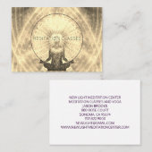 軽いめい想瞑想に囲まれたシャーマン 名刺 (正面/裏面)