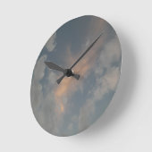 軽いアクリル製の壁時計を置こう ラウンド壁時計 (傾斜)