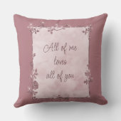 軽いエレガントブルゴーニュ輝く枠バレンタイン クッション (裏面)