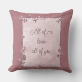 軽いエレガントブルゴーニュ輝く枠バレンタイン クッション (正面)