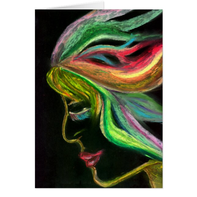 軽いカードの女性 (正面)