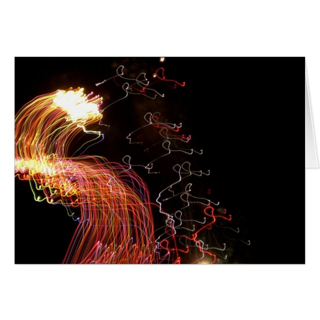 軽いカードの虹 (正面横)