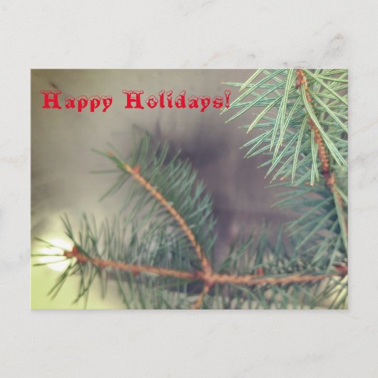 軽いクリスマスの挨拶 ポストカード (正面)