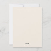 軽いクリームに白いラン シーズンカード (裏面)