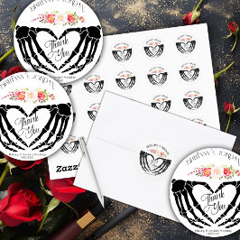 軽いゴシック様式のスケルトン結婚ハンド ラウンドシール