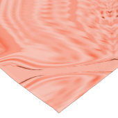 軽いサーモントーンの波状の布、赤い曲線 ショートテーブルランナー (コーナー)