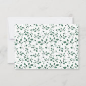 軽いシダ|の平らなメッセージカード ノートカード (裏面)