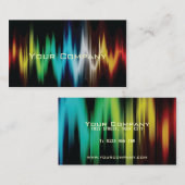 軽いスペクトルの抽象芸術の名刺 名刺 (正面/裏面)