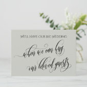 軽いセージときに私たちはあなたを延期したハグ結婚できる 招待状 (スタンド正面)