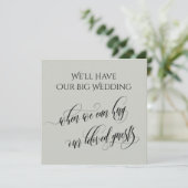 軽いセージときに私たちはあなたを延期したハグ結婚できる 招待状 (スタンド正面)