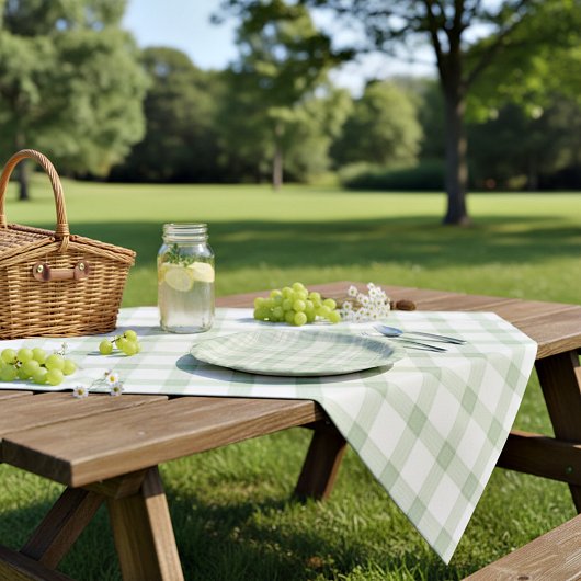軽いセージ緑の草原 ペーパープレート