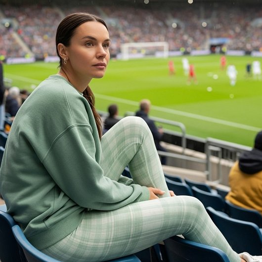 軽いセージ緑の草原 レギンス