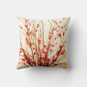 軽いタンの装飾用クッションの赤い花 クッション (裏面)