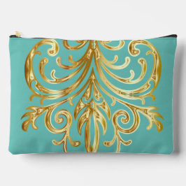 軽いティール（緑がかった色）、クリスマスプレゼント機関®大 アクセサリーポーチ