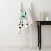 軽いティール（緑がかった色）サッカーボールが女の子スポーツルームをスター シェルパブランケット (インサイチュ)