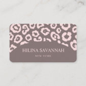 軽いトープのチーーターススキン名刺 名刺 (正面)