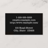 軽いパステルのストライプの建築家の名刺 名刺 (裏面)