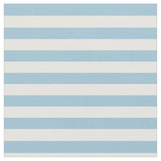 軽いパステル調の青及び白いストライプの ファブリック (クローズアップ)