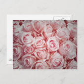 軽いピンク色のバラで愛を癒すことで背景 ポストカード (正面/裏面)