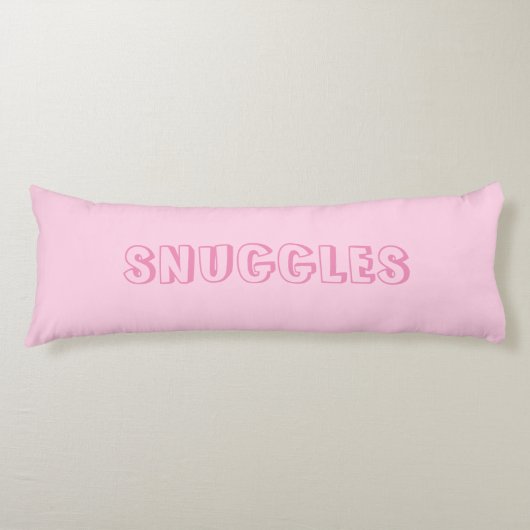 軽いピンク ボディピロー (正面)