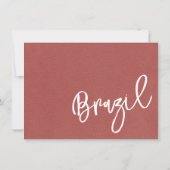 軽いブルゴーニュのブラジル・パスポート サンキューカード (裏面)