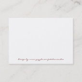 軽いプロフィールカードのポイント 名刺 (裏面)