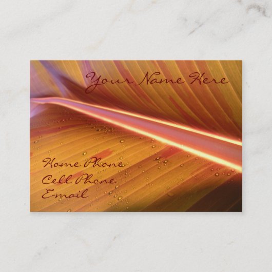 軽いプロフィールカードのポイント 名刺 (正面)