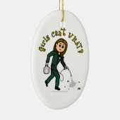 軽いペスト防除少女 セラミックオーナメント (右)