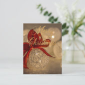 軽いボールで聖降誕祭を祝う シーズンポストカード (スタンド正面)