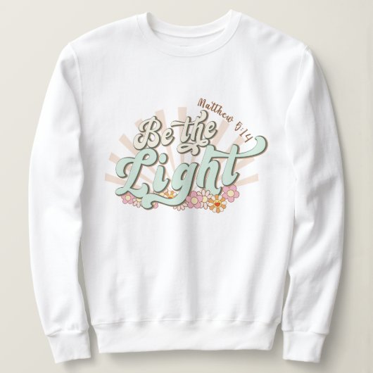 軽いマテウ5:14イエス スウェットシャツ (デザイン正面)