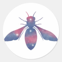 軽いミツバチ星景ステッカー