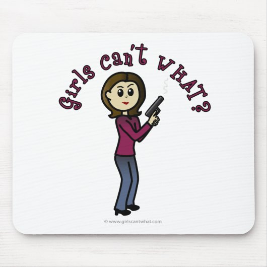 軽いメスのシャンプシューター マウスパッド (正面)