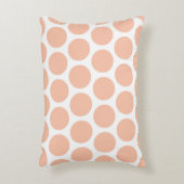 軽いモモのレトロのカラフルでモダンな水玉模様 アクセントクッション (正面(垂直))