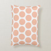 軽いモモのレトロのカラフルでモダンな水玉模様 アクセントクッション (裏面(縦))