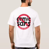 軽いワイシャツSans禁止の漫画 Tシャツ (裏面)