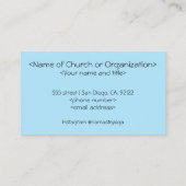 軽い一愛する宗教的なビジネスのカード 名刺 (裏面)
