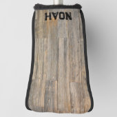 軽い動揺して木素朴の木目の板 ゴルフヘッドカバー (回転90)