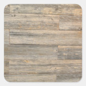 軽い動揺して木素朴の木目の板 スクエアシール (正面)