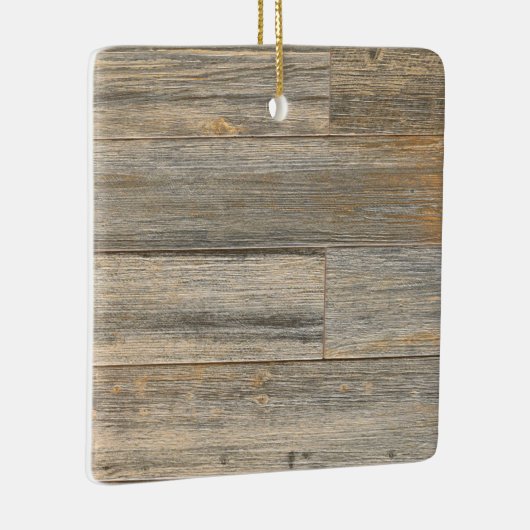軽い動揺して木素朴の木目の板 セラミックオーナメント (右)