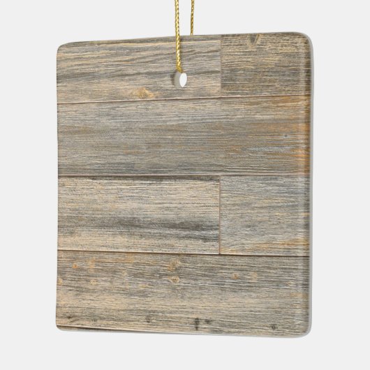 軽い動揺して木素朴の木目の板 セラミックオーナメント (左)