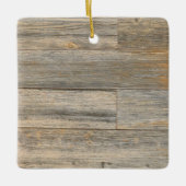 軽い動揺して木素朴の木目の板 セラミックオーナメント (正面)